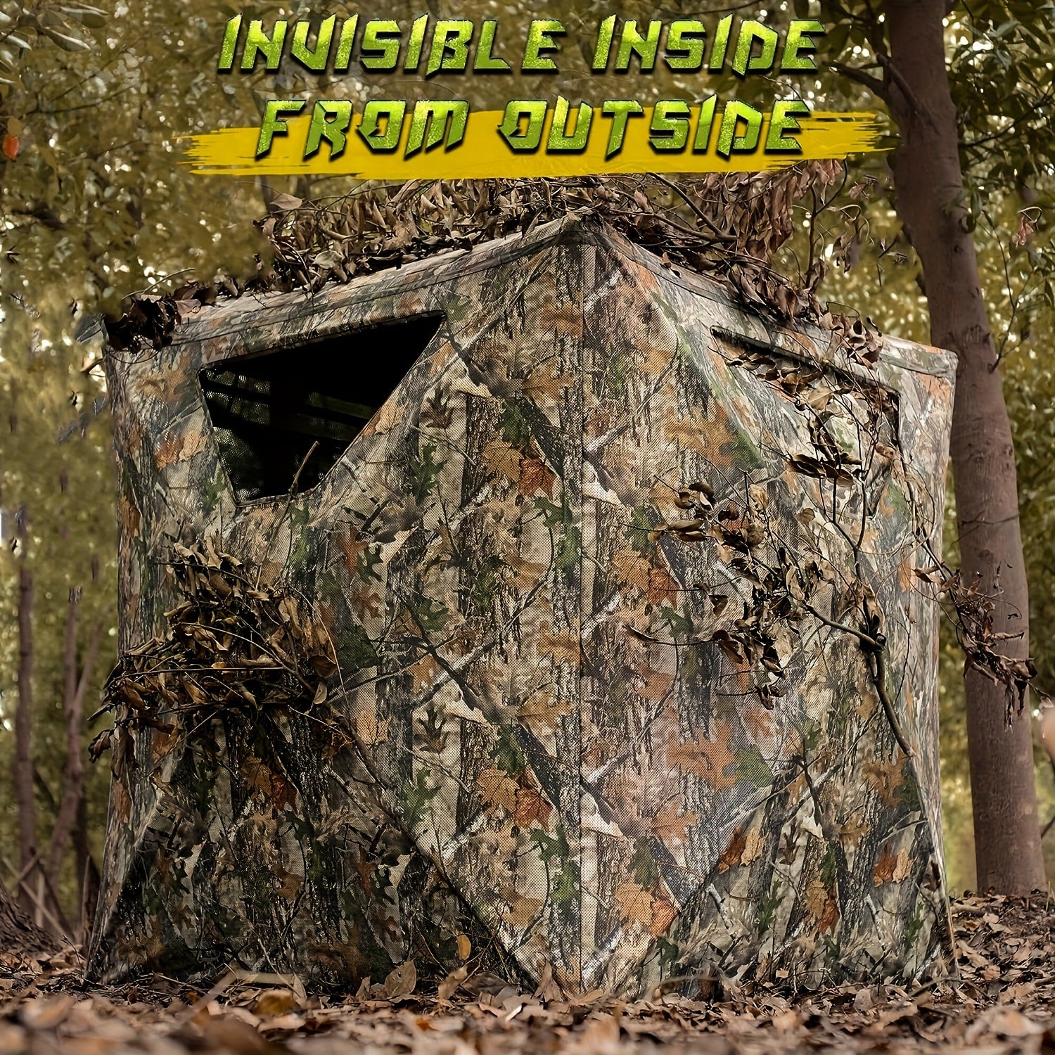 LENOTOS 360° See-Through Pop-Up Hunting Blind