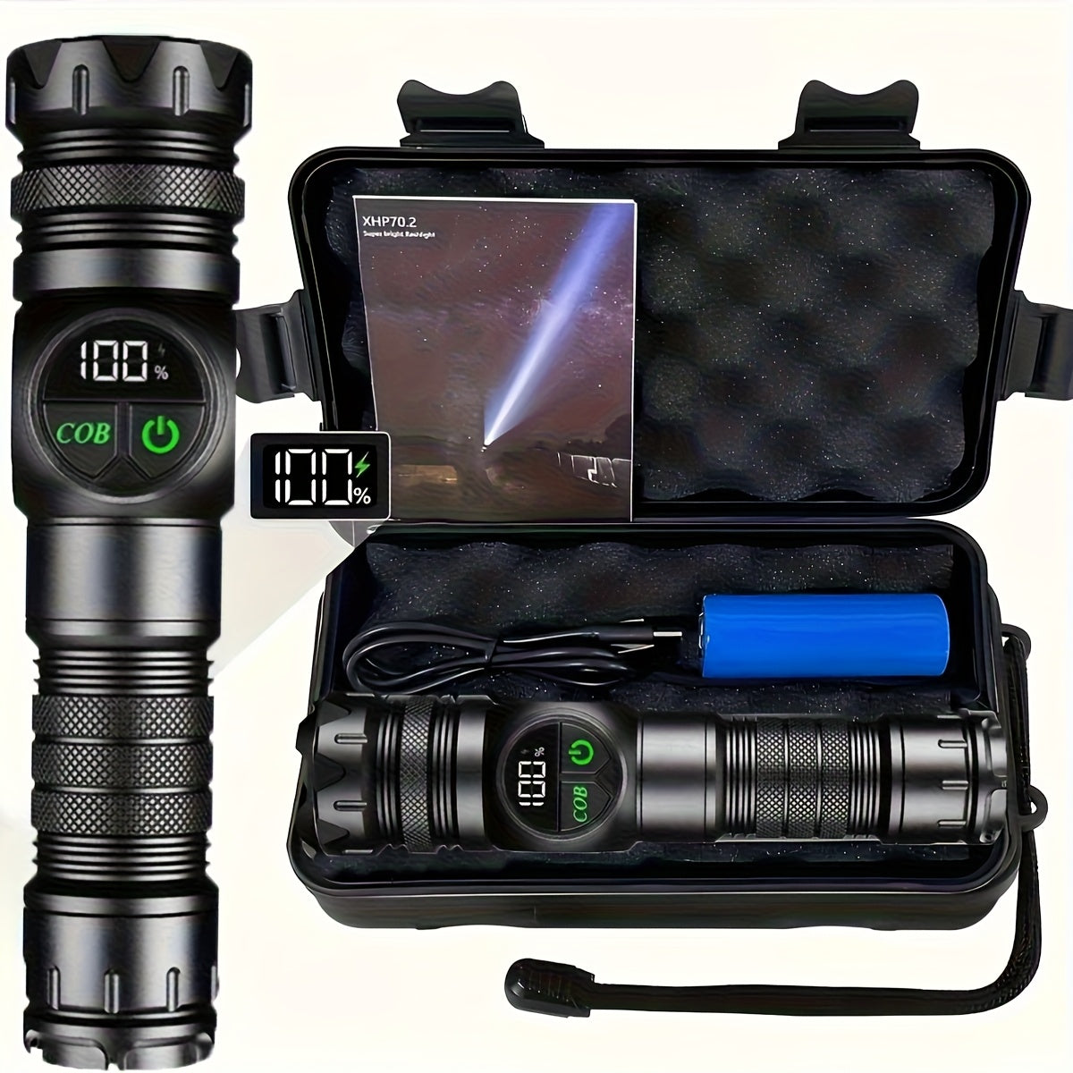 Yooshoverk LumaCore Dual-Beam Rechargeable Front Light