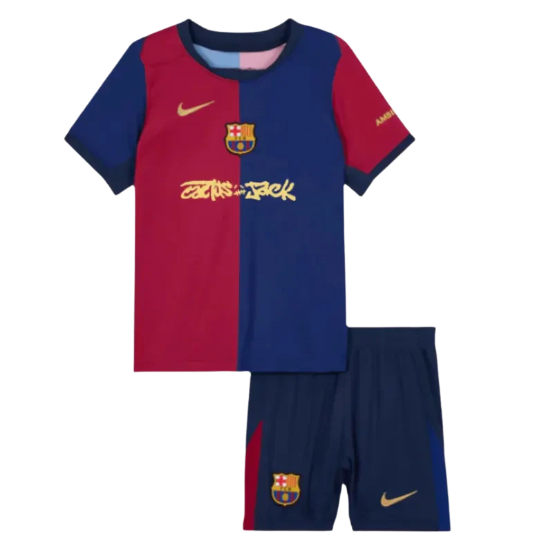 24/25 Kids Barcelona Home Kit Cactus Jack
