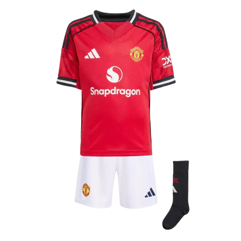 25/26 Kids Man U Home Kit
