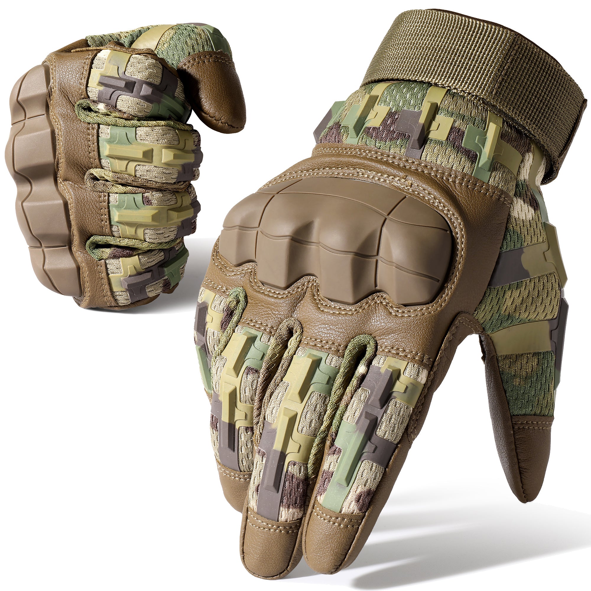 Mens Hard Shell Defender Protective Tactical Gloves