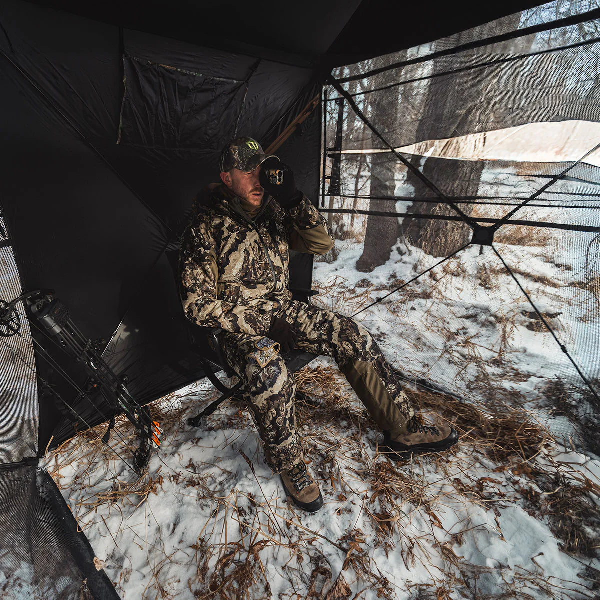 LENOTOS 360° See-Through Pop-Up Hunting Blind