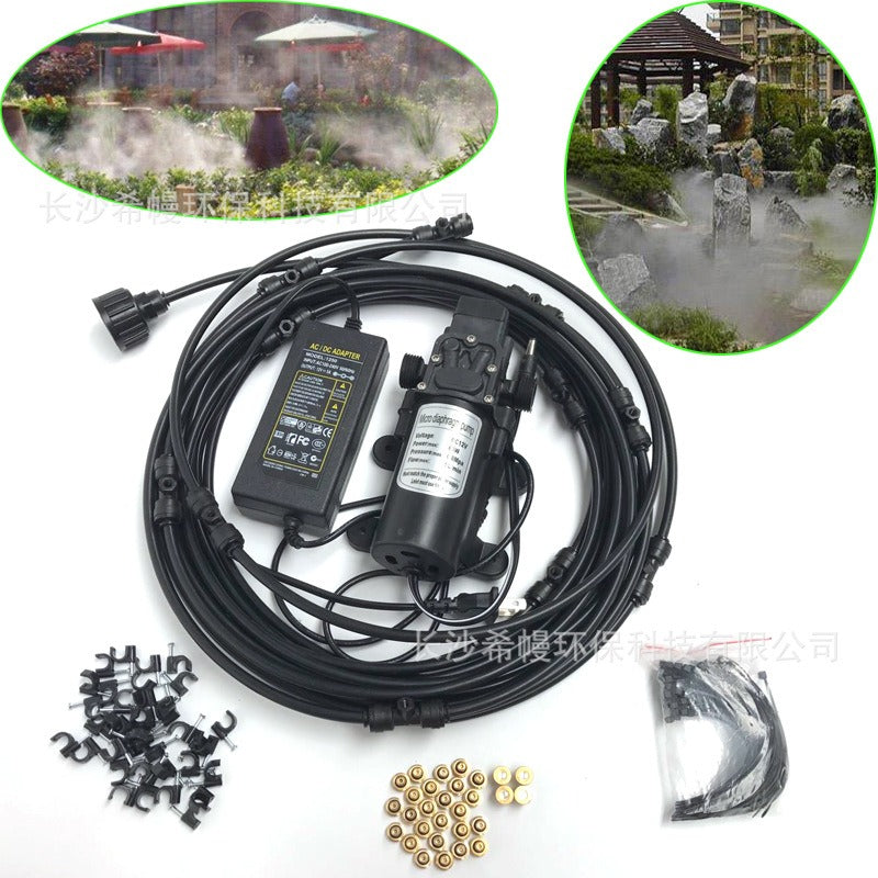 DIY Installed Misting Cooling System – Outdoor Patio Mist Kit for Garden, Greenhouse & Backyard Cooling