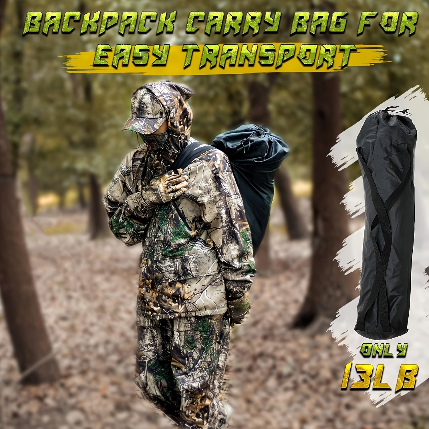 LENOTOS 360° See-Through Pop-Up Hunting Blind