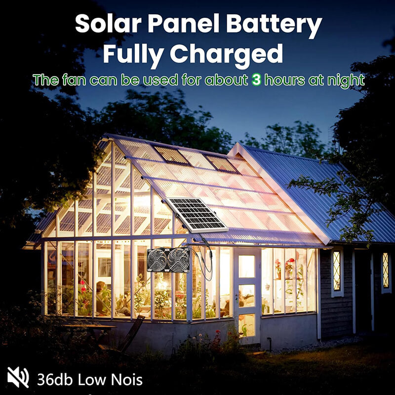 25W Solar Exhaust Fans