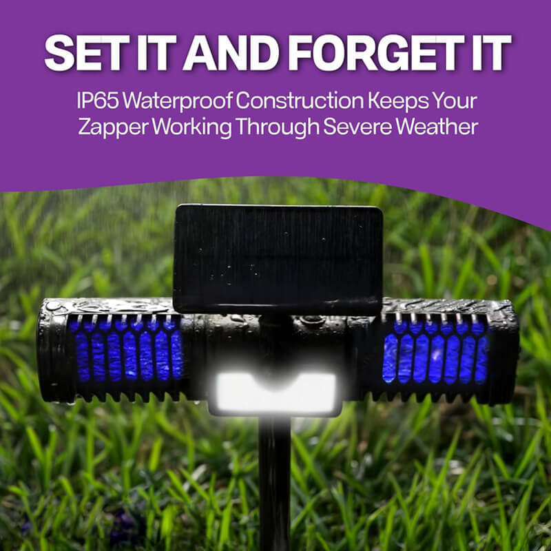 2 in 1 Solar Mosquito Zapper & Flood Light