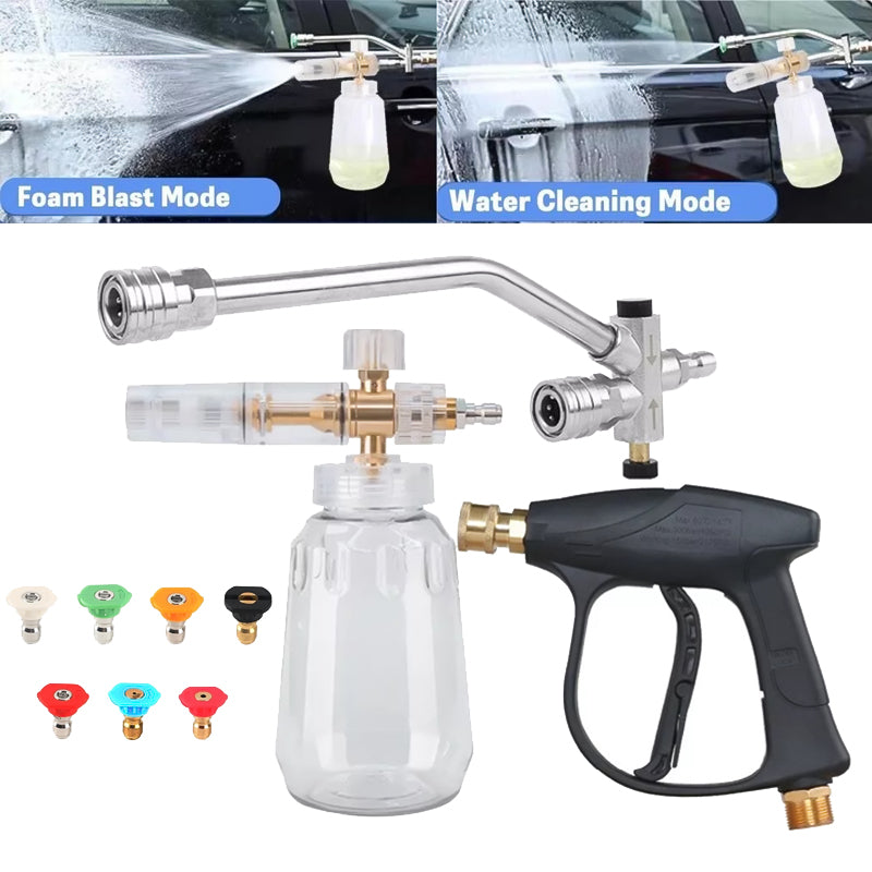 2 in 1 Connector Foam Cannon Pressure Washer Gun