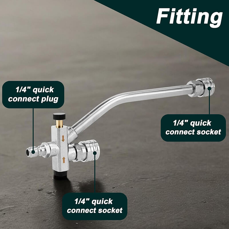 2 in 1 Connector Foam Cannon Pressure Washer Gun