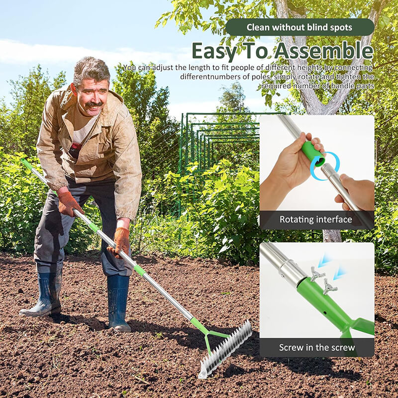 67 Inches Thatch Rake for Lawns