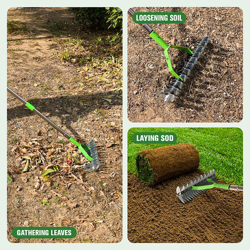 67 Inches Thatch Rake for Lawns
