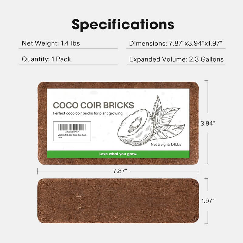 Premium Organic Coconut Coir Bricks