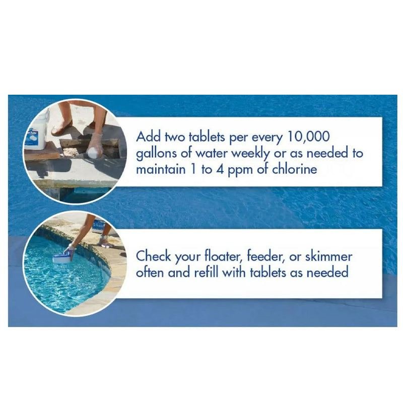 15 PCS 3 Inch Pool Chlorine Tablets for Solar Pool Chlorine Floater