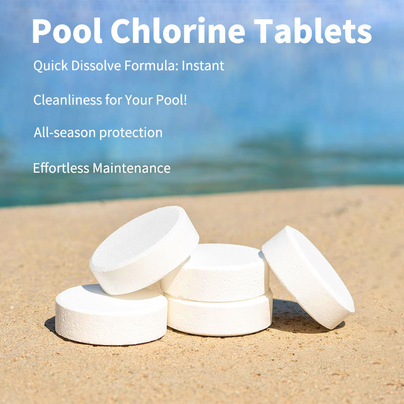 15 PCS 3 Inch Pool Chlorine Tablets for Solar Pool Chlorine Floater