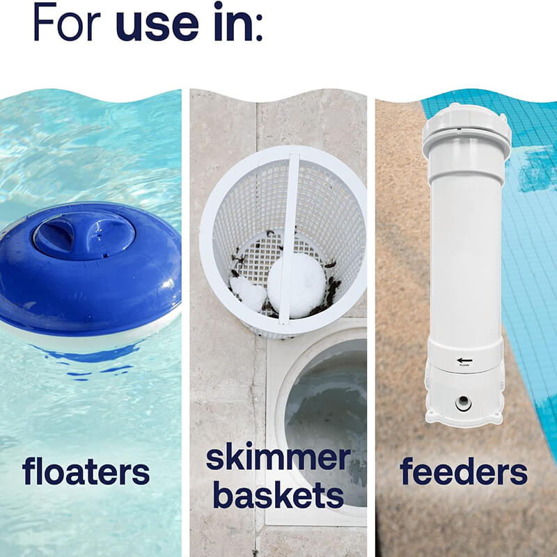 15 PCS 3 Inch Pool Chlorine Tablets for Solar Pool Chlorine Floater