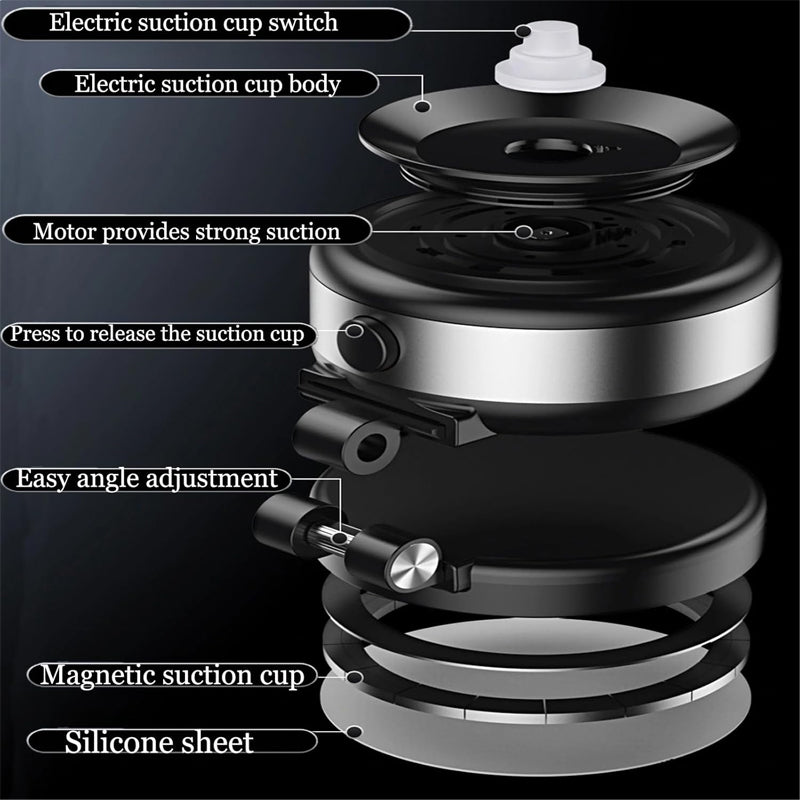 Electric Vacuum Magnetic Car Phone Holder