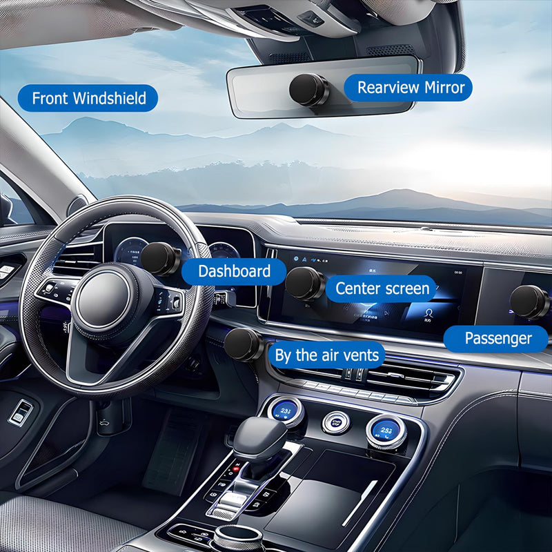 Electric Vacuum Magnetic Car Phone Holder