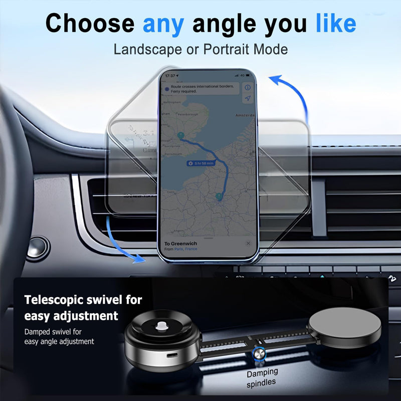 Electric Vacuum Magnetic Car Phone Holder