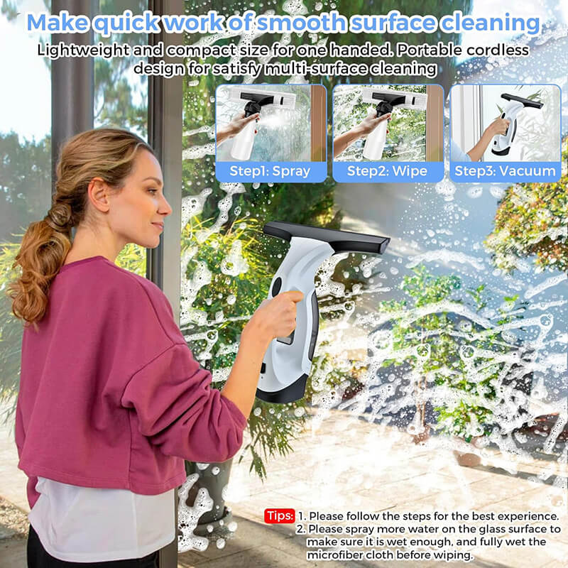 Cordless Window Vacuum Squeegee