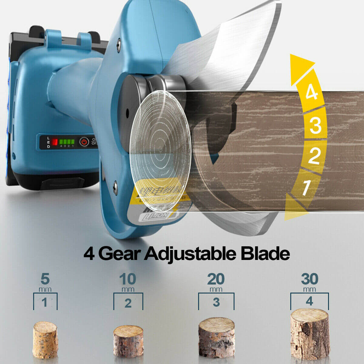 30mm Cordless Electric Pruning Shears with 2 batteries