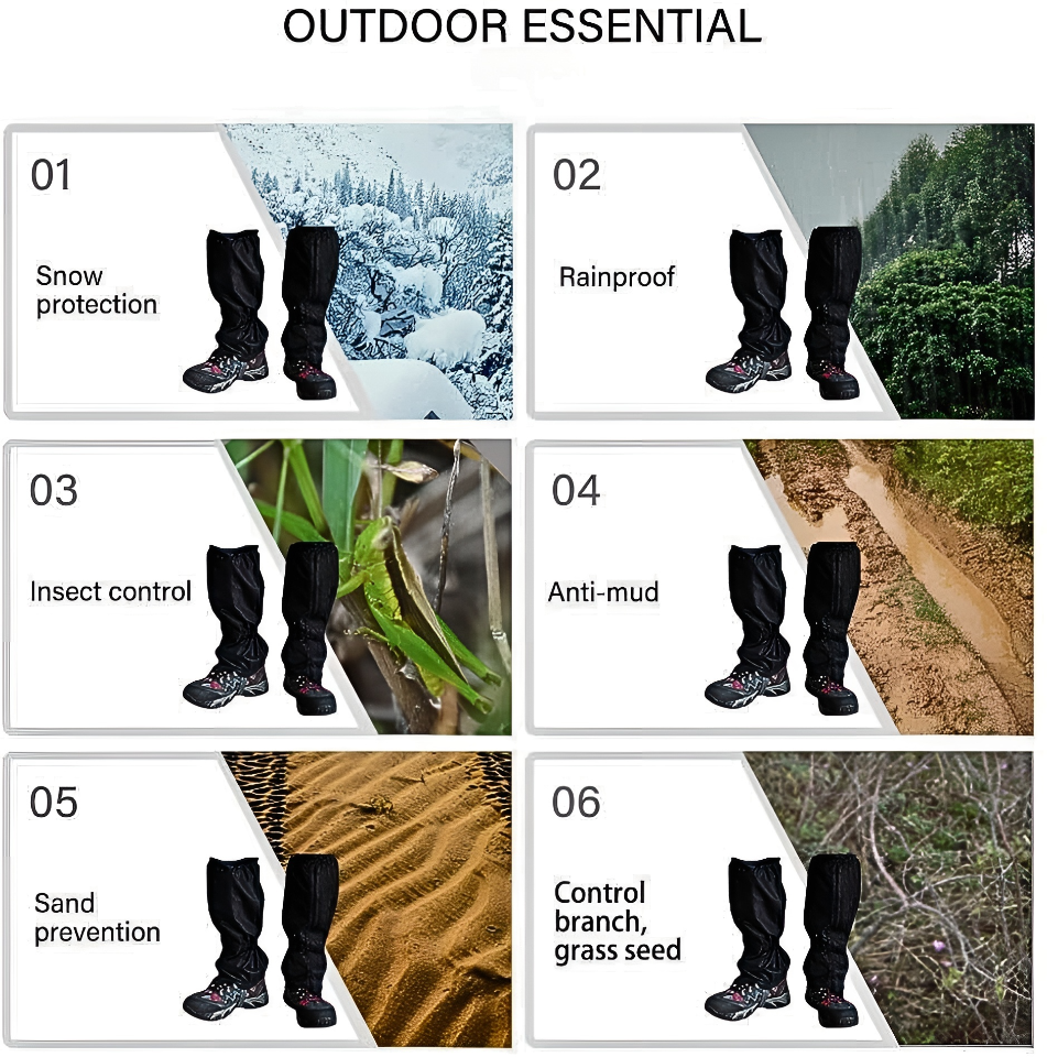 TrailGuard Pro Hiking & Outdoor Leg Gaiters