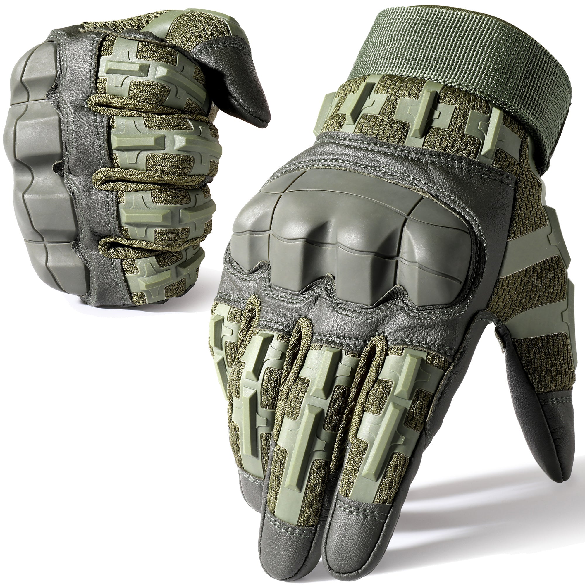 Mens Hard Shell Defender Protective Tactical Gloves