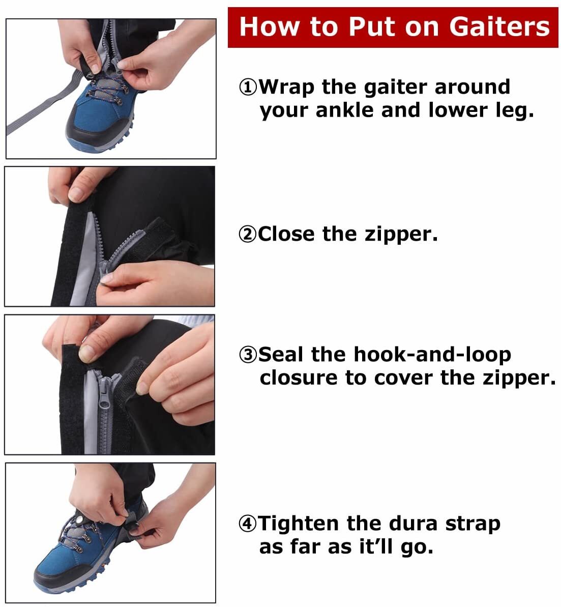 TrailGuard Pro Hiking & Outdoor Leg Gaiters