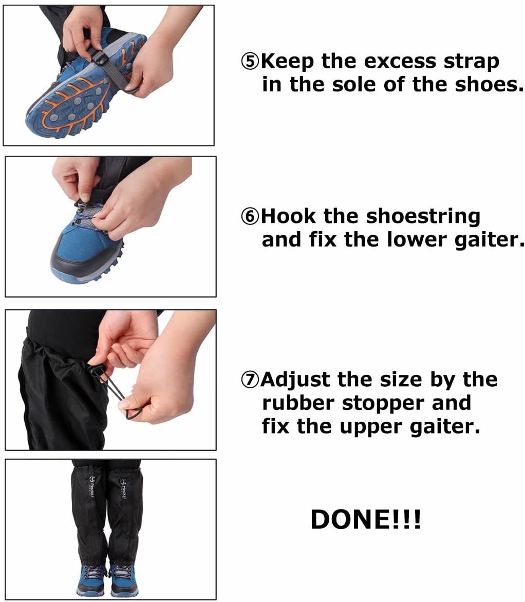 TrailGuard Pro Hiking & Outdoor Leg Gaiters