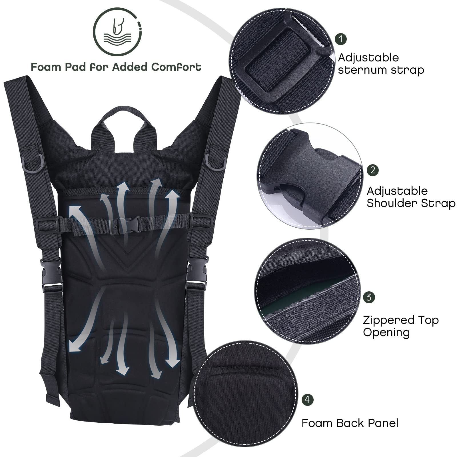 AquaRidge Hydration Pack Backpack