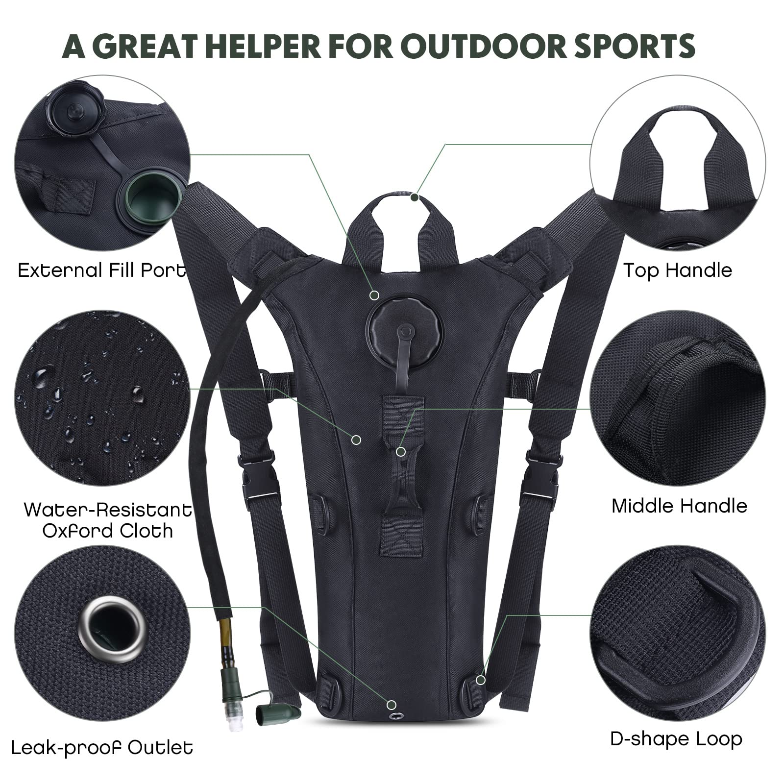 AquaRidge Hydration Pack Backpack