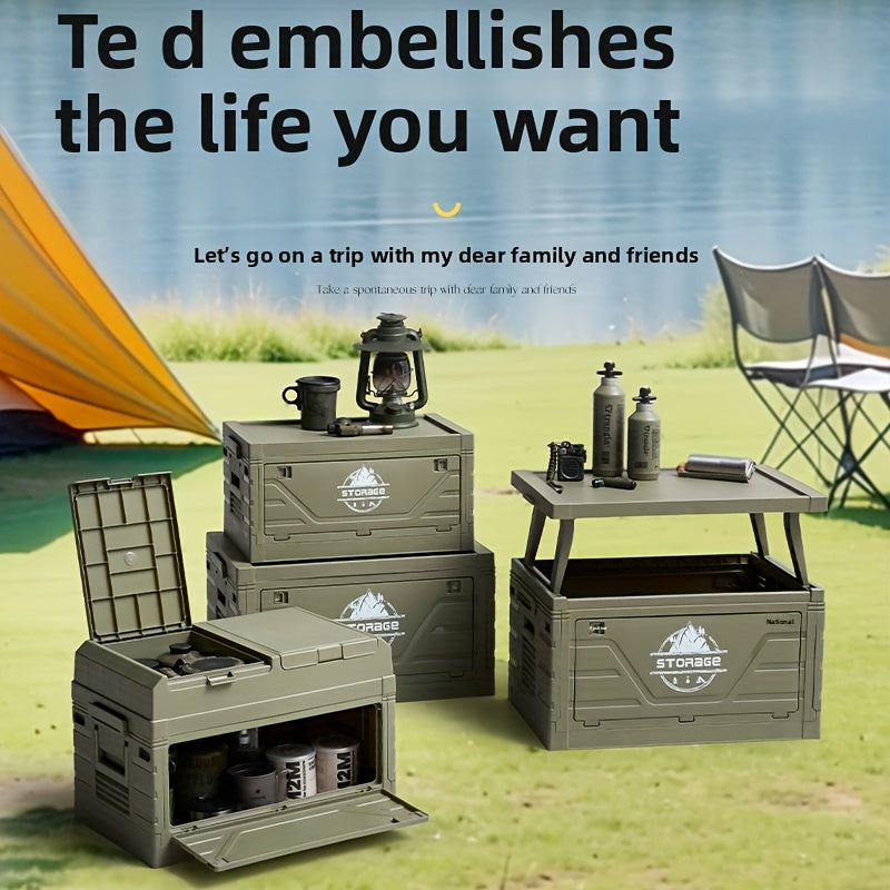 Foldnest  2-IN-1 Camp Storage Box & Portable Table