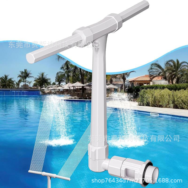 Pool Fountain Sprayer with Adjustable Waterfall & Chiller Effect – Easy-to-Install Pool Water Feature for Cooling & Backyard Decoration
