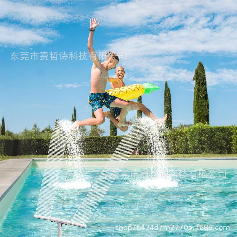 Pool Fountain Sprayer with Adjustable Waterfall & Chiller Effect – Easy-to-Install Pool Water Feature for Cooling & Backyard Decoration