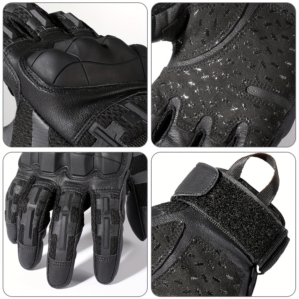 Mens Hard Shell Defender Protective Tactical Gloves