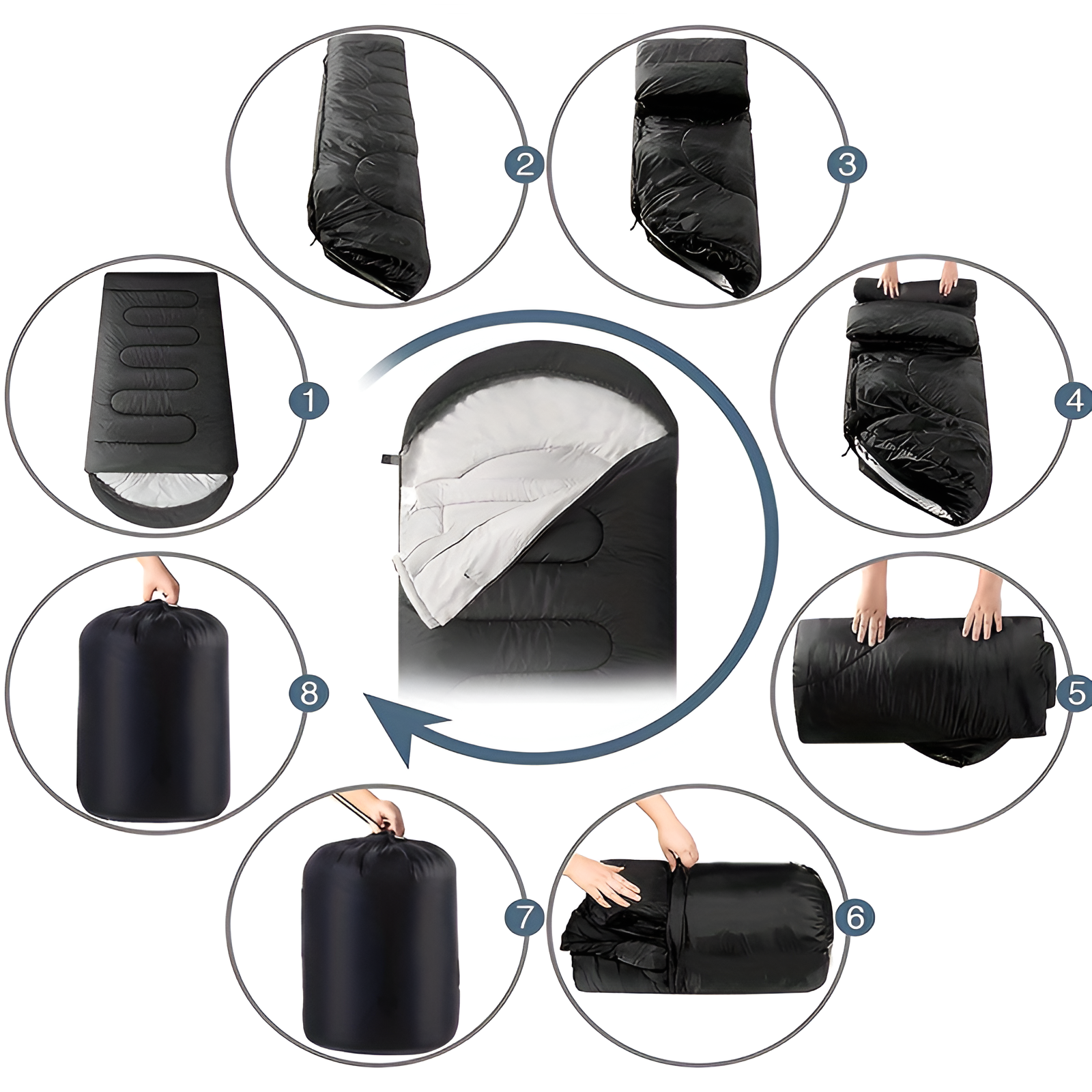 TrailNest Ultralight 3-Season Sleeping Bag