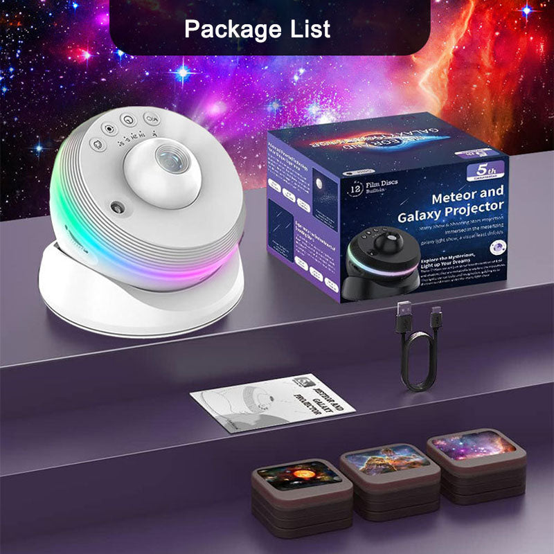 4K 13 in 1 Galaxy Projector with Colored Night Light