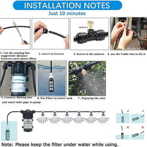 DIY Installed Misting Cooling System