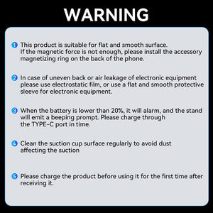 Electric Vacuum Magnetic Car Phone Holder