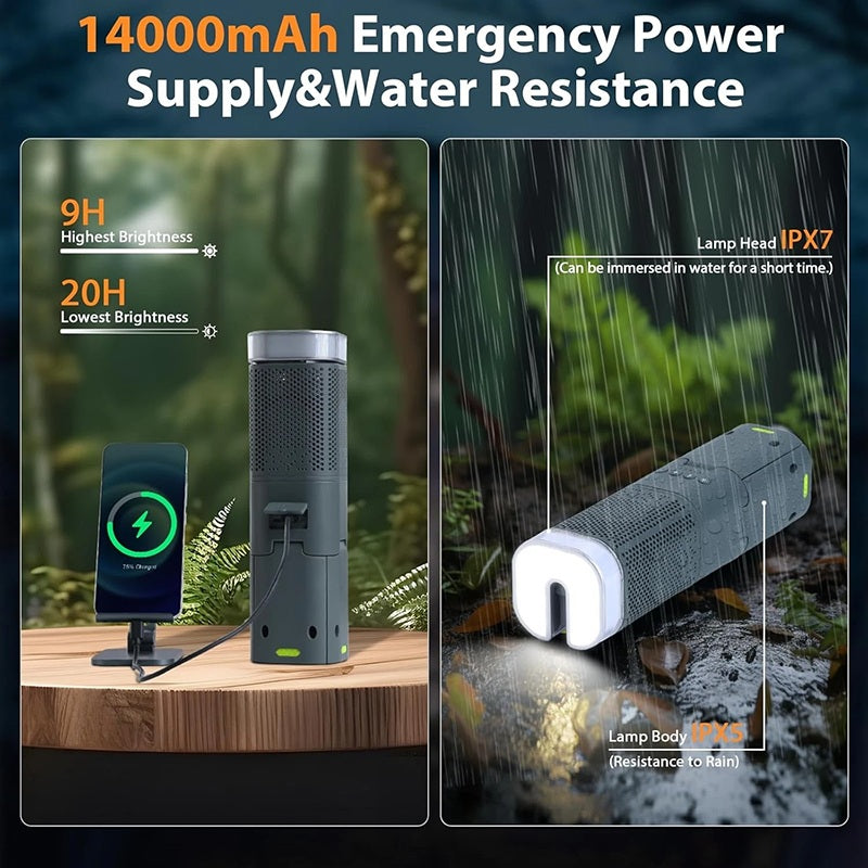 Telescopic Camping Light with Speaker